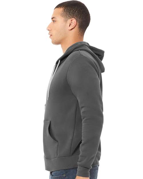 BELLA + CANVAS Sponge Fleece Full-Zip Hoodie 3739 Asphalt