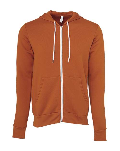 BELLA + CANVAS Sponge Fleece Full-Zip Hoodie 3739 Autumn