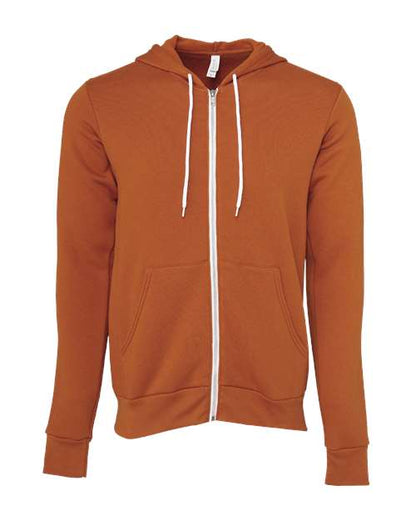 BELLA + CANVAS Sponge Fleece Full-Zip Hoodie 3739 Autumn