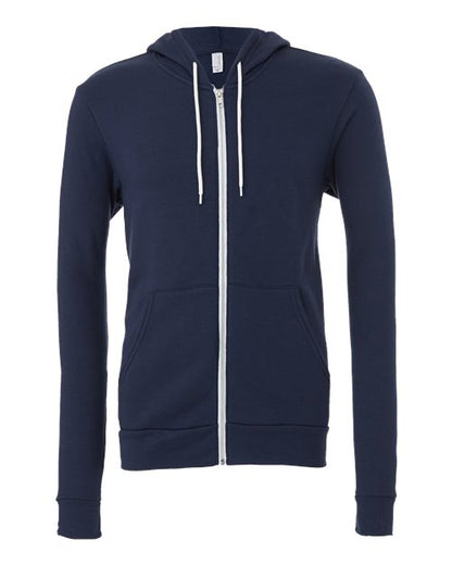 BELLA + CANVAS Sponge Fleece Full-Zip Hoodie 3739 Navy