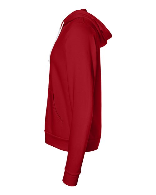 BELLA + CANVAS Sponge Fleece Full-Zip Hoodie 3739 Red