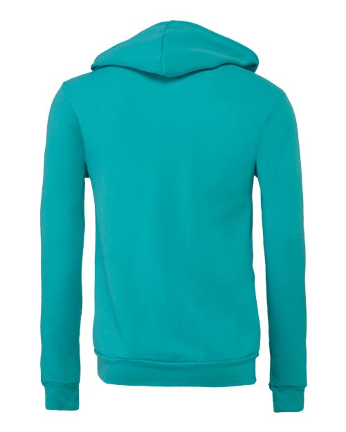 BELLA + CANVAS Sponge Fleece Full-Zip Hoodie 3739 Teal