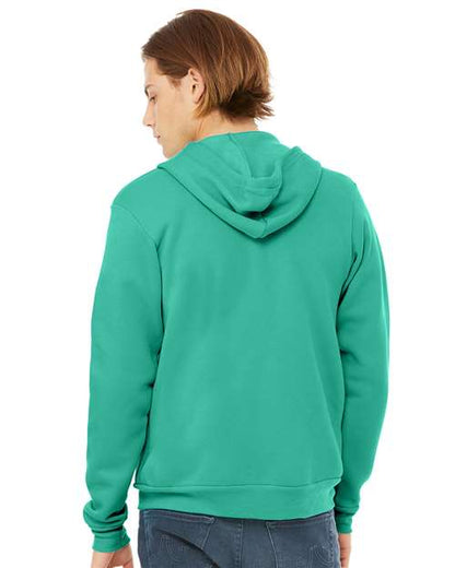 BELLA + CANVAS Sponge Fleece Full-Zip Hoodie 3739 Teal