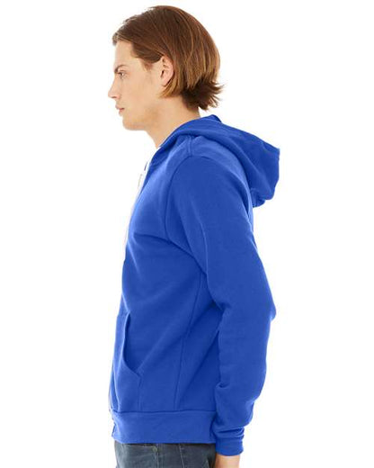 BELLA + CANVAS Sponge Fleece Full-Zip Hoodie 3739 True Royal