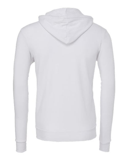 BELLA + CANVAS Sponge Fleece Full-Zip Hoodie 3739 White