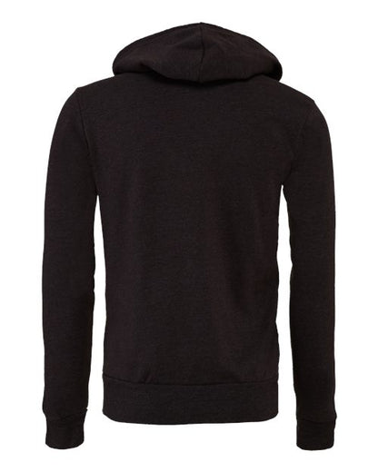 BELLA + CANVAS Sponge Fleece Full-Zip Hoodie 3739 Dark Grey Heather