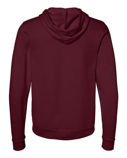 BELLA + CANVAS Sponge Fleece Full-Zip Hoodie 3739 Maroon