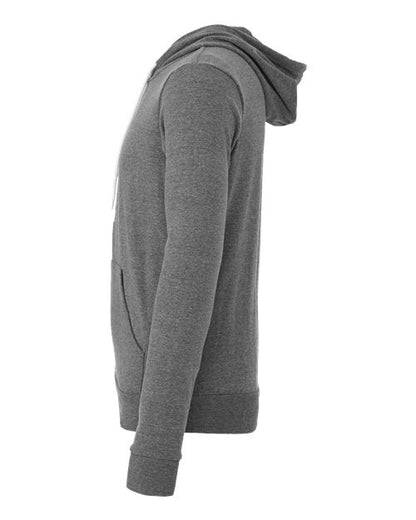 BELLA + CANVAS Sponge Fleece Full-Zip Hoodie 3739 Deep Heather