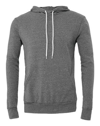 BELLA + CANVAS Sponge Fleece Hoodie 3719 Dark Lavender Custom Embroidered Business Logo