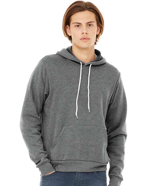 BELLA + CANVAS Sponge Fleece Hoodie 3719 Dark Lavender Custom Embroidered Business Logo