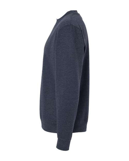 Independent Trading Co. Midweight Crewneck Sweatshirt SS3000 Classic Navy Heather Custom Embroidered Business Logo