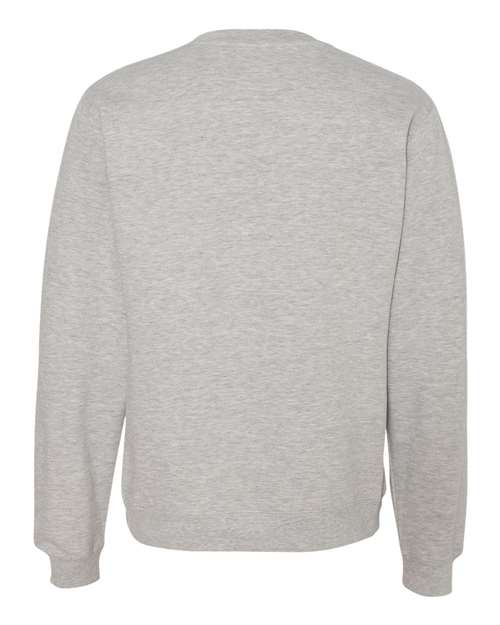 Independent Trading Co. Midweight Crewneck Sweatshirt SS3000 Grey Heather Custom Embroidered Business Logo