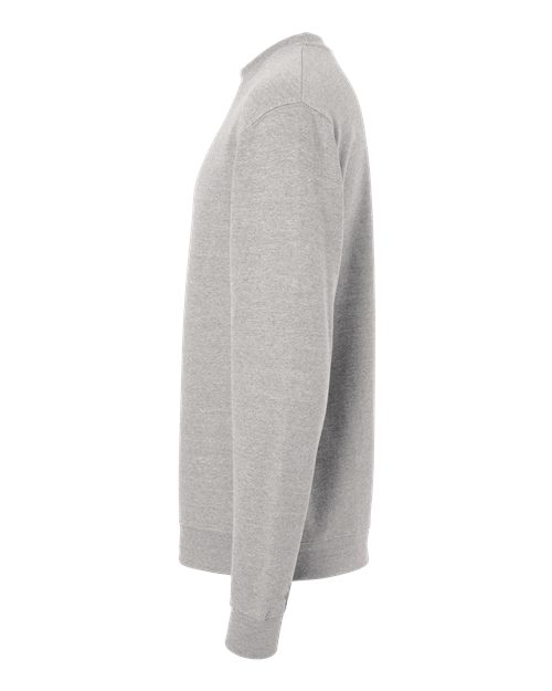 Independent Trading Co. Midweight Crewneck Sweatshirt SS3000 Grey Heather Custom Embroidered Business Logo
