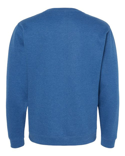 Independent Trading Co. Midweight Crewneck Sweatshirt SS3000 Royal Custom Embroidered Business Logo
