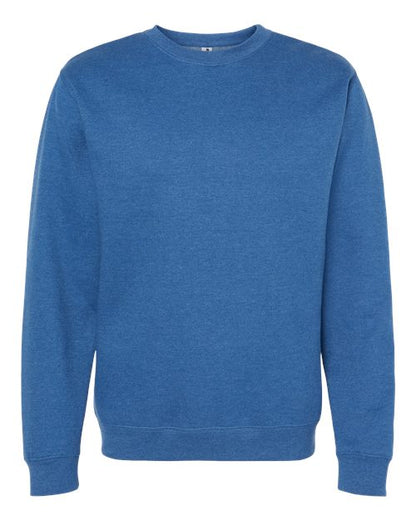Independent Trading Co. Midweight Crewneck Sweatshirt SS3000 Royal Custom Embroidered Business Logo