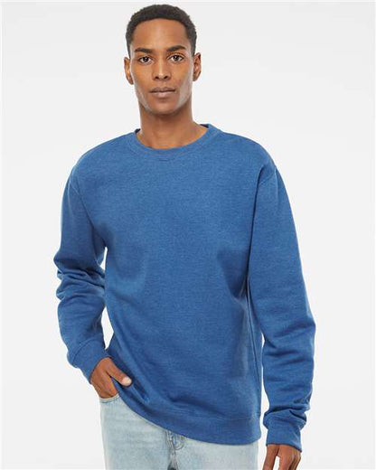 Custom Embroidered  Independent Trading Co. Midweight Crewneck Sweatshirt SS3000 Royal Heather