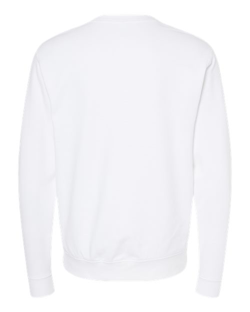 Independent Trading Co. Midweight Crewneck Sweatshirt SS3000 White Custom Embroidered Business Logo