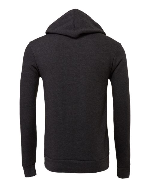 BELLA + CANVAS Sponge Fleece Hoodie 3719 Dark Grey Custom Embroidered Business Logo