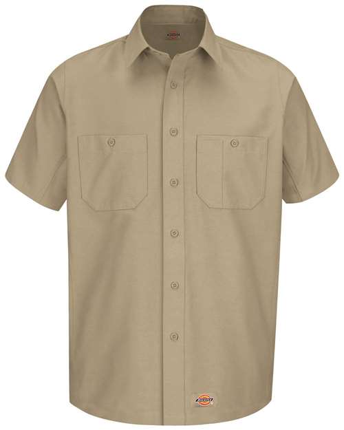 Dickies Short Sleeve Work Shirt - Tall Sizes WS20T Custom Embroidered Business Logo