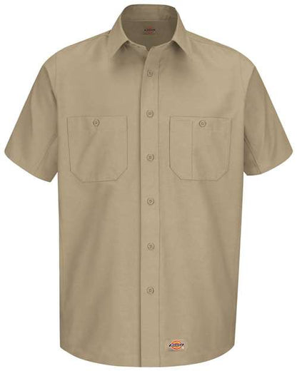 Dickies Short Sleeve Work Shirt - Tall Sizes WS20T Custom Embroidered Business Logo