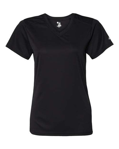 Badger Women’s B-Core V-Neck T-Shirt 4162 Black