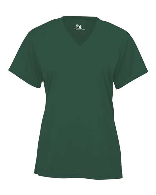 Badger Women’s B-Core V-Neck T-Shirt 4162 Forest
