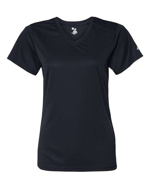 Badger Women’s B-Core V-Neck T-Shirt 4162 Navy