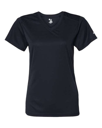 Badger Women’s B-Core V-Neck T-Shirt 4162 Navy