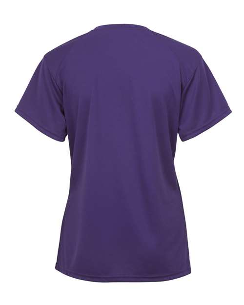 Badger Women’s B-Core V-Neck T-Shirt 4162 Purple