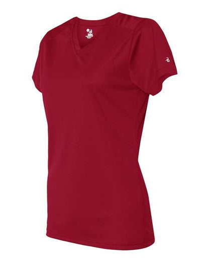 Badger Women’s B-Core V-Neck T-Shirt 4162 Red