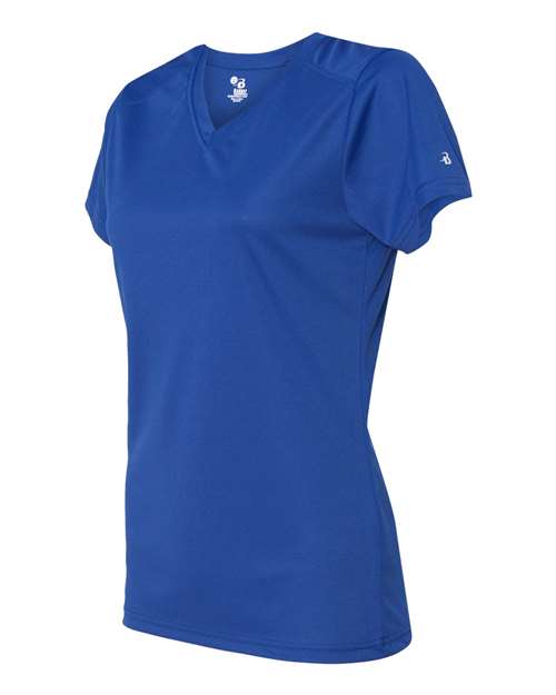 Badger Women’s B-Core V-Neck T-Shirt 4162 Royal