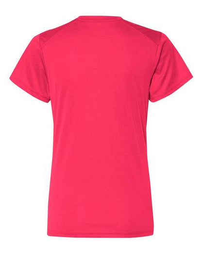 Badger Women’s B-Core V-Neck T-Shirt 4162 Hot Coral