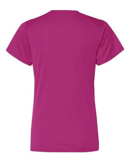 Badger Women’s B-Core V-Neck T-Shirt 4162 Hot Pink