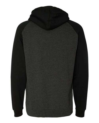 Independent Trading Co. Raglan Hooded Sweatshirt IND40RP Custom Embroidered Business Logo