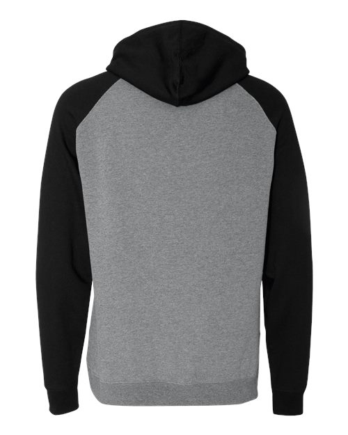 Independent Trading Co. Raglan Hooded Sweatshirt IND40RP Custom Embroidered Business Logo