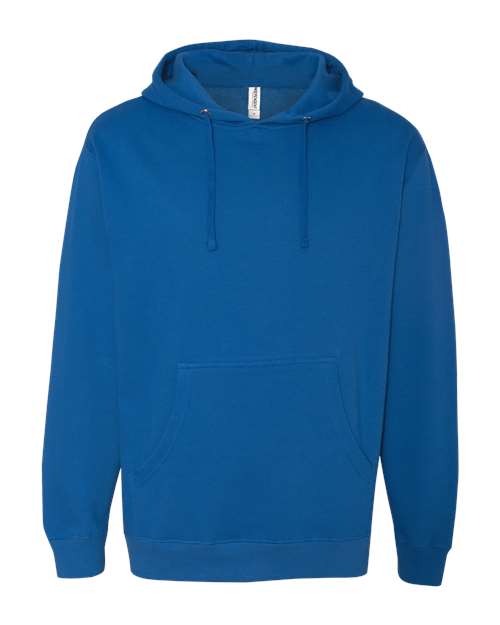 Independent Trading Co. Midweight Hooded Sweatshirt SS4500 Royal Custom Embroidered Business Logo