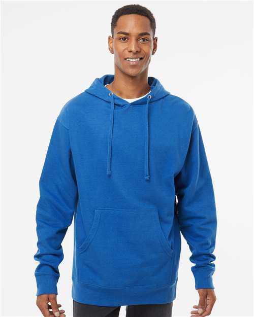 Custom Embroidered  Independent Trading Co. Midweight Hooded Sweatshirt SS4500 Royal