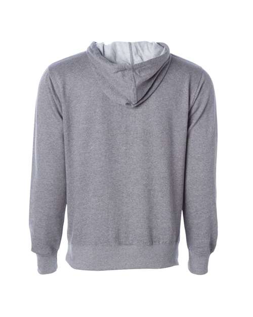 Independent Trading Co. Midweight Hooded Sweatshirt SS4500 Gunmetal Heather Custom Embroidered Business Logo