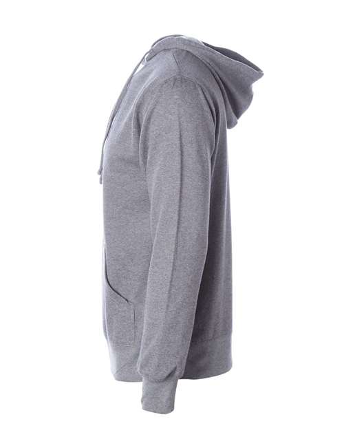 Independent Trading Co. Midweight Hooded Sweatshirt SS4500 Gunmetal Heather Custom Embroidered Business Logo