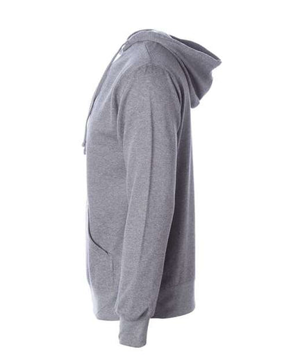 Independent Trading Co. Midweight Hooded Sweatshirt SS4500 Gunmetal Heather Custom Embroidered Business Logo