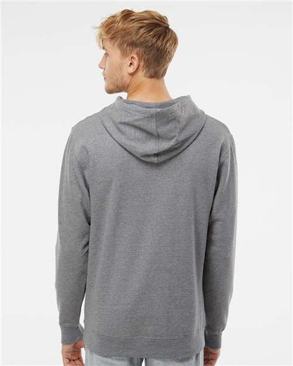 Independent Trading Co. Midweight Hooded Sweatshirt SS4500 Gunmetal Heather Custom Embroidered Business Logo