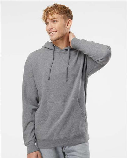 Custom Embroidered  Independent Trading Co. Midweight Hooded Sweatshirt SS4500 Gunmetal Heather