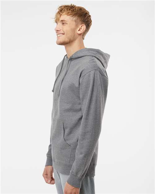 Independent Trading Co. Midweight Hooded Sweatshirt SS4500 Gunmetal Heather Custom Embroidered Business Logo