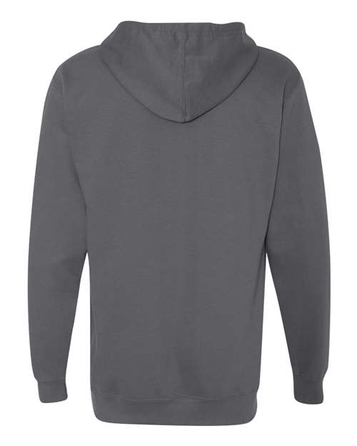 Independent Trading Co. Midweight Hooded Sweatshirt SS4500 Charcoal Custom Embroidered Business Logo