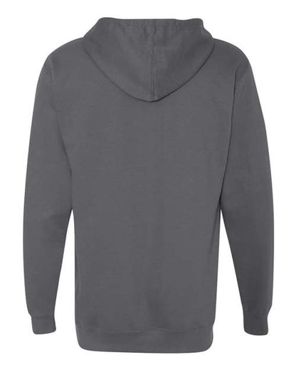 Independent Trading Co. Midweight Hooded Sweatshirt SS4500 Charcoal Custom Embroidered Business Logo