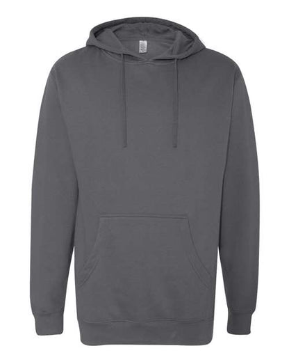 Independent Trading Co. Midweight Hooded Sweatshirt SS4500 Charcoal Custom Embroidered Business Logo