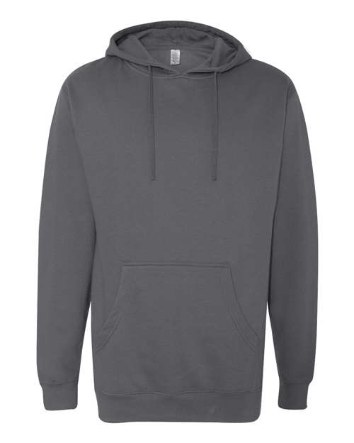 Independent Trading Co. Midweight Hooded Sweatshirt SS4500 Charcoal Custom Embroidered Business Logo