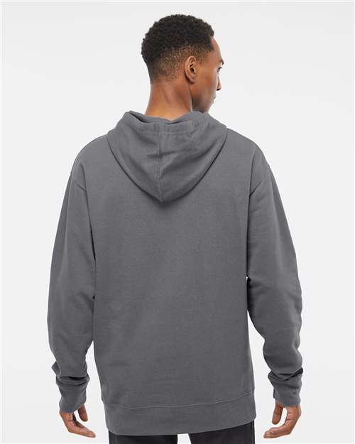 Independent Trading Co. Midweight Hooded Sweatshirt SS4500 Charcoal Custom Embroidered Business Logo