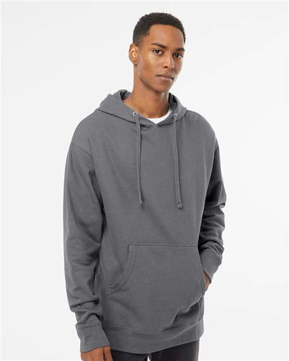 Custom Embroidered  Independent Trading Co. Midweight Hooded Sweatshirt SS4500 Charcoal