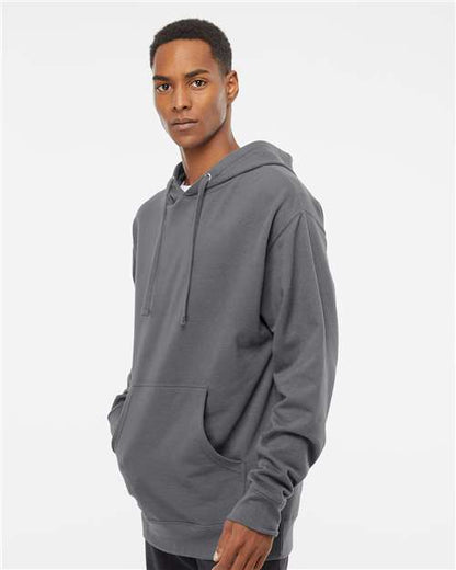 Independent Trading Co. Midweight Hooded Sweatshirt SS4500 Charcoal Custom Embroidered Business Logo